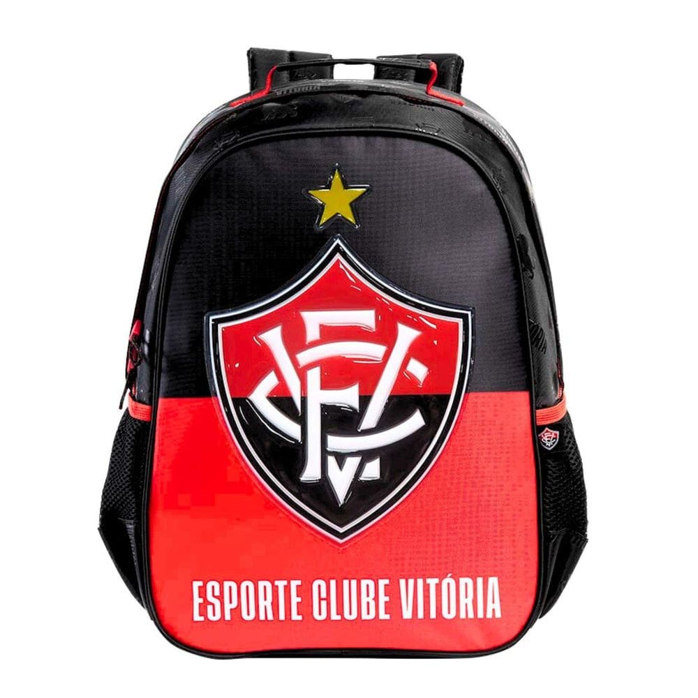 Mochila Escolar Grande Time Vitória Reforçada 16552