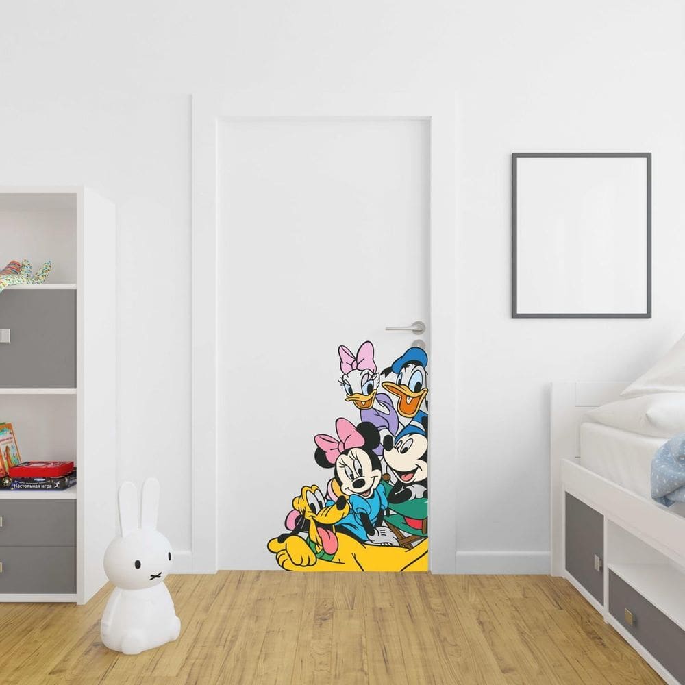 Adesivo Para Porta Turma Do Mickey