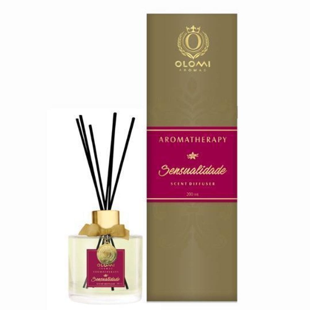Difusor Aromatizador Varetas Vidro 200Ml - Sensualidade