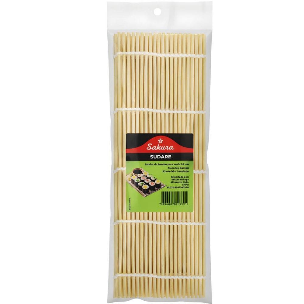 Esteira De Bambu Para Enrolar Sushi Sakura Qualidade Premium