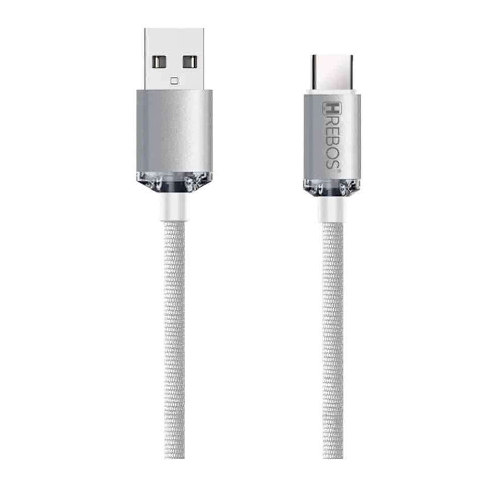 Cabo Hrebos Usb-a Usb-c 30w Luxury Acrylic Cb-209c Branc