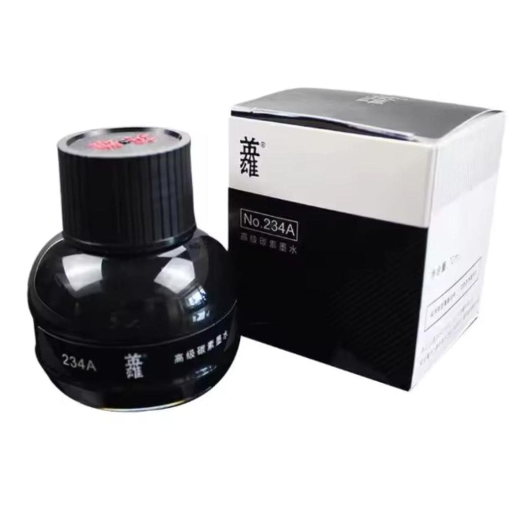 Tinta Nanquim Recarga Caneta Tinteiro 70Ml Cor Preta