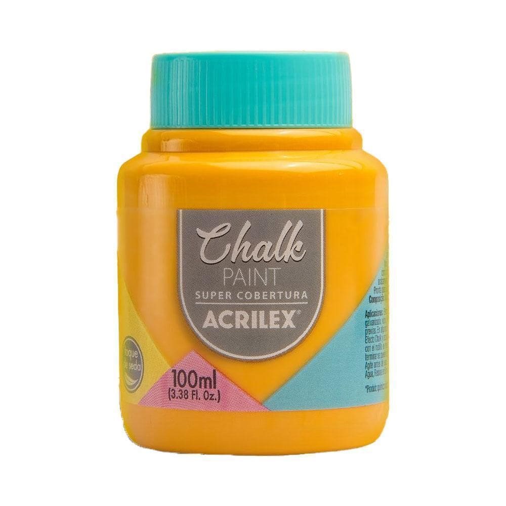 Tinta Chalk Paint 100Ml 1 Unidade Cúrcuma 454 Acrilex