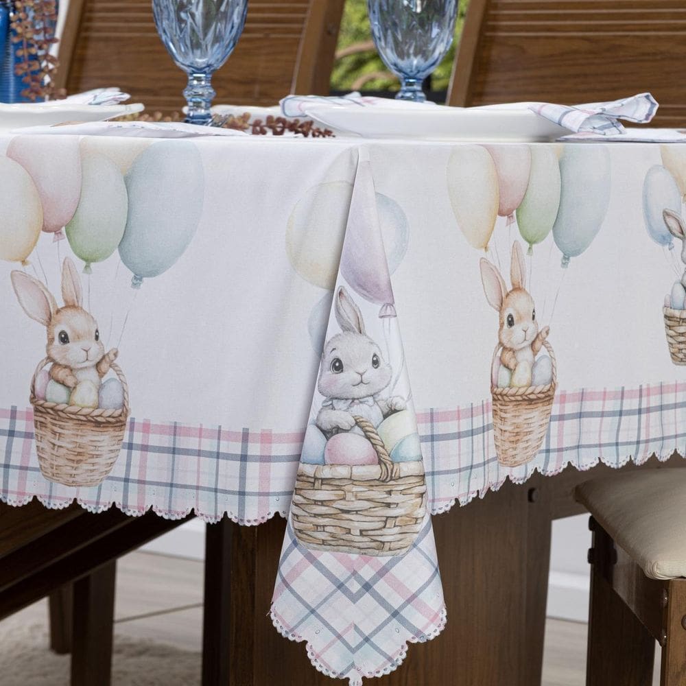 Toalha De Mesa 3,00X1,50 Para 8 Lugares Estampada Natalina