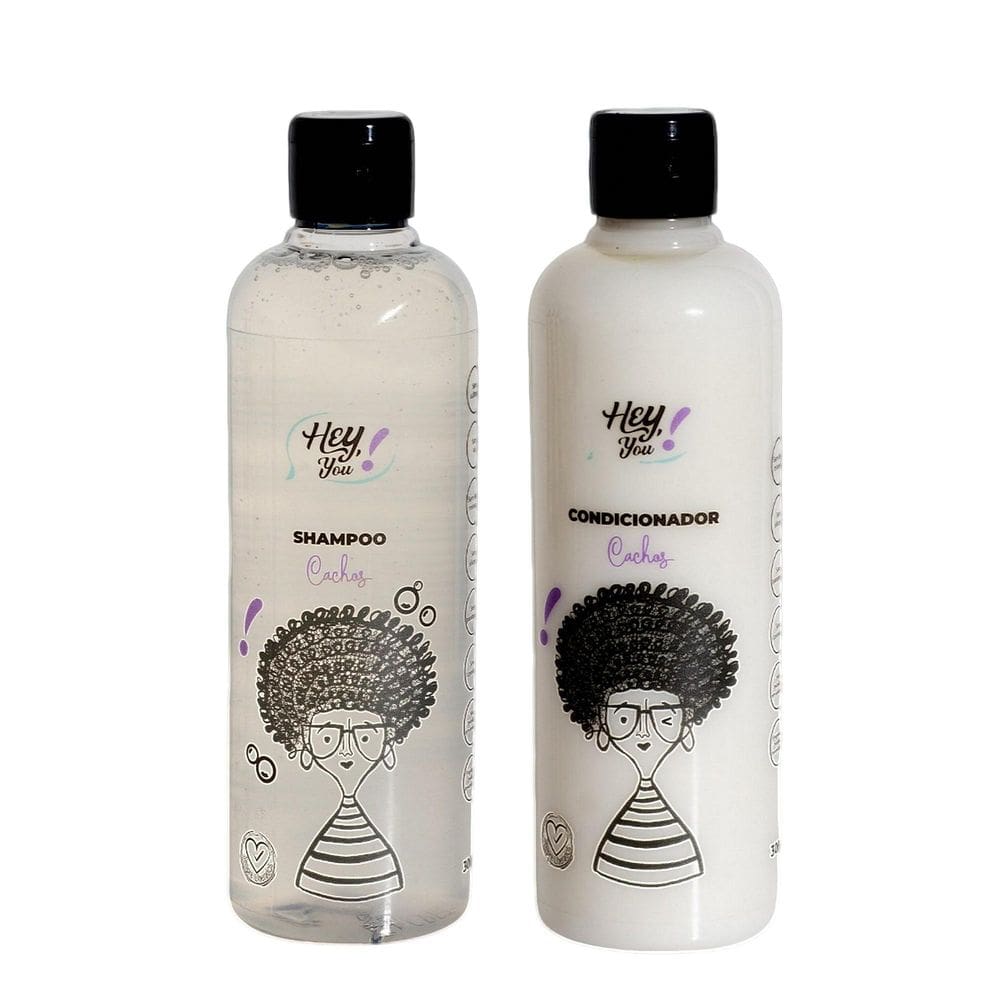 Kit Hey You Cachos Shampoo E Condicionador 300Ml - Hey You