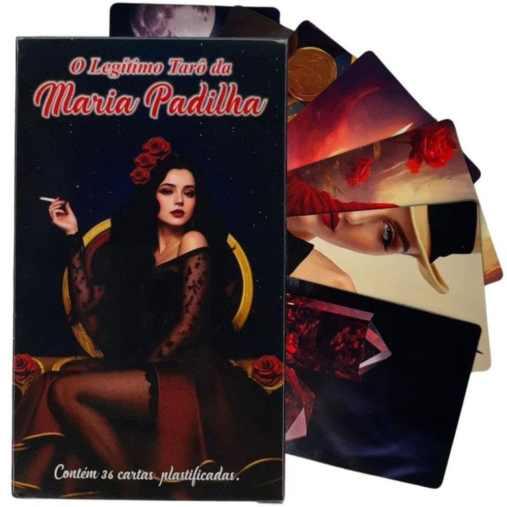 Tarô Maria Padilha 36 Cartas Plastificadas + Presente