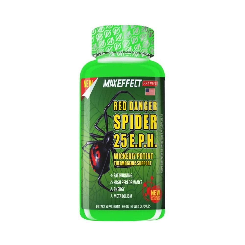 Red Danger Spider Pharma 60 Cápsulas Termogênico Maxeffect