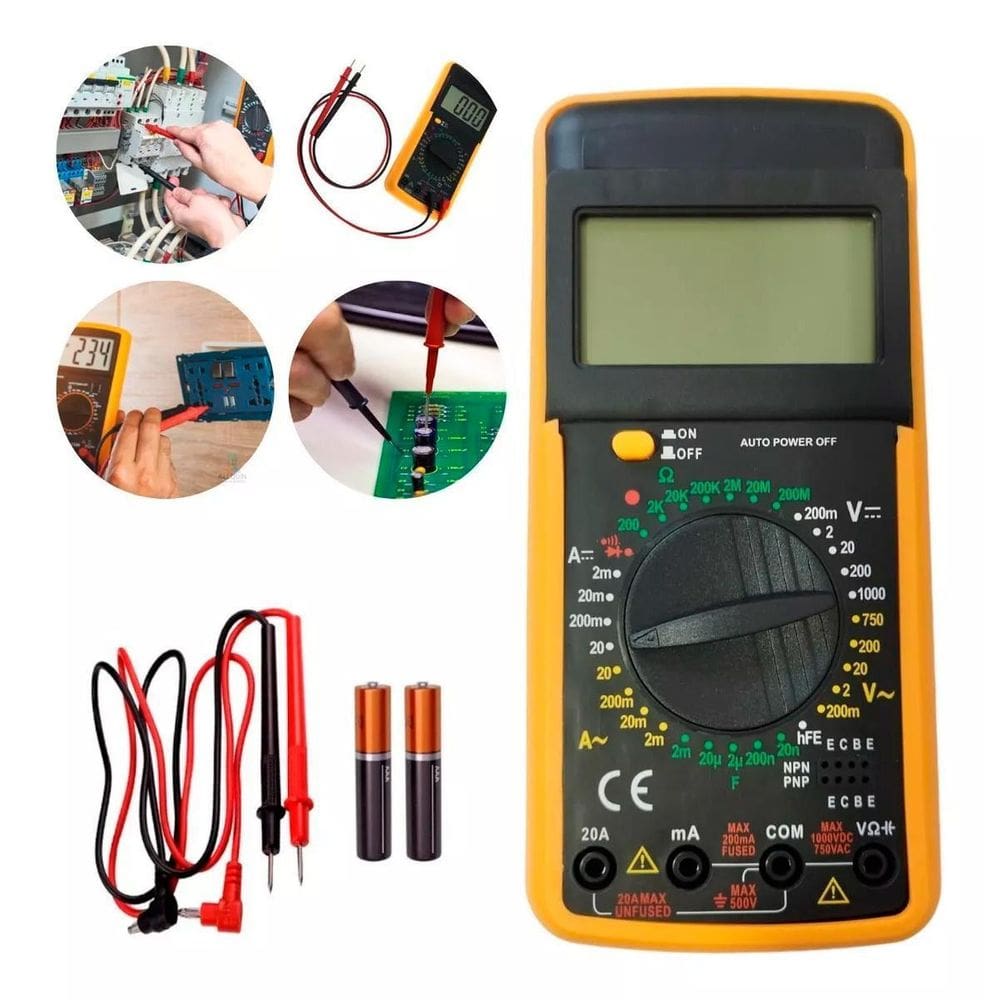 Multímetro Digital Capacímetro Iluminação