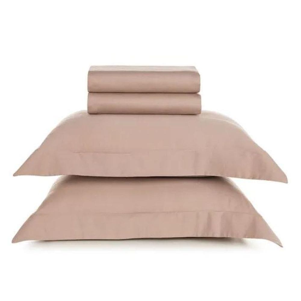 Jogo De Cama Casal Bossa 300 Fios Liso Karsten
