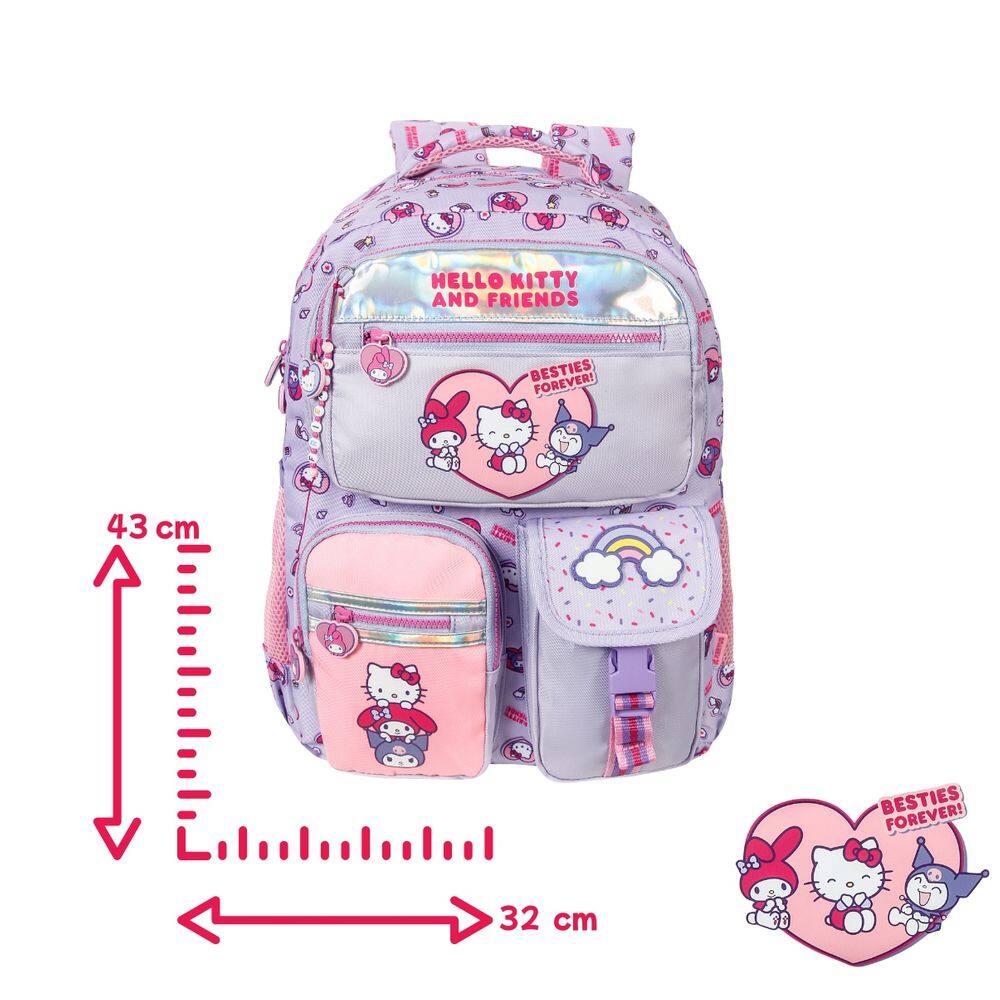 Mochila Costas Hello Kitty and Friends | Casas Bahia