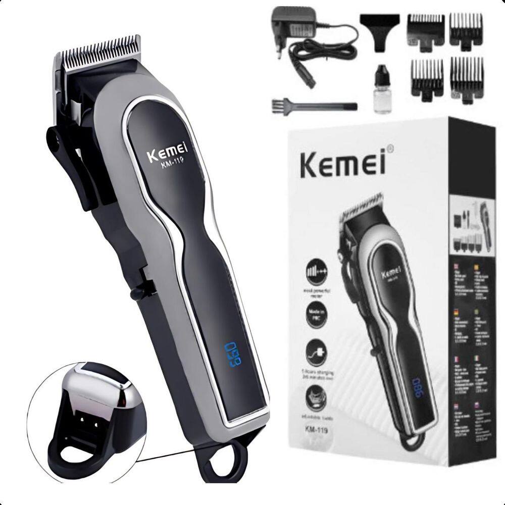 Kemei Km-119 Maquininha De Corte Para Cabelo