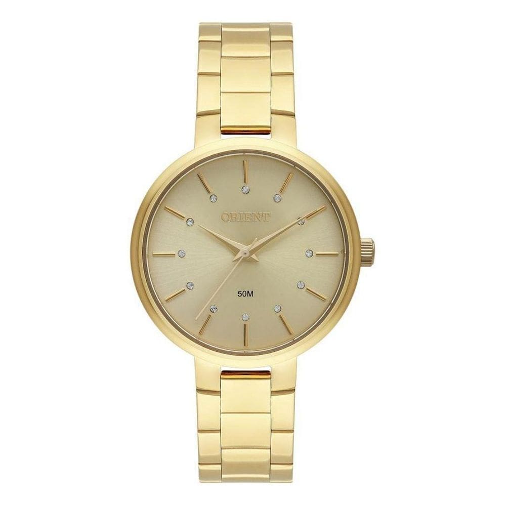 Relógio Orient Feminino Dourado Fgss0171 C1Kx