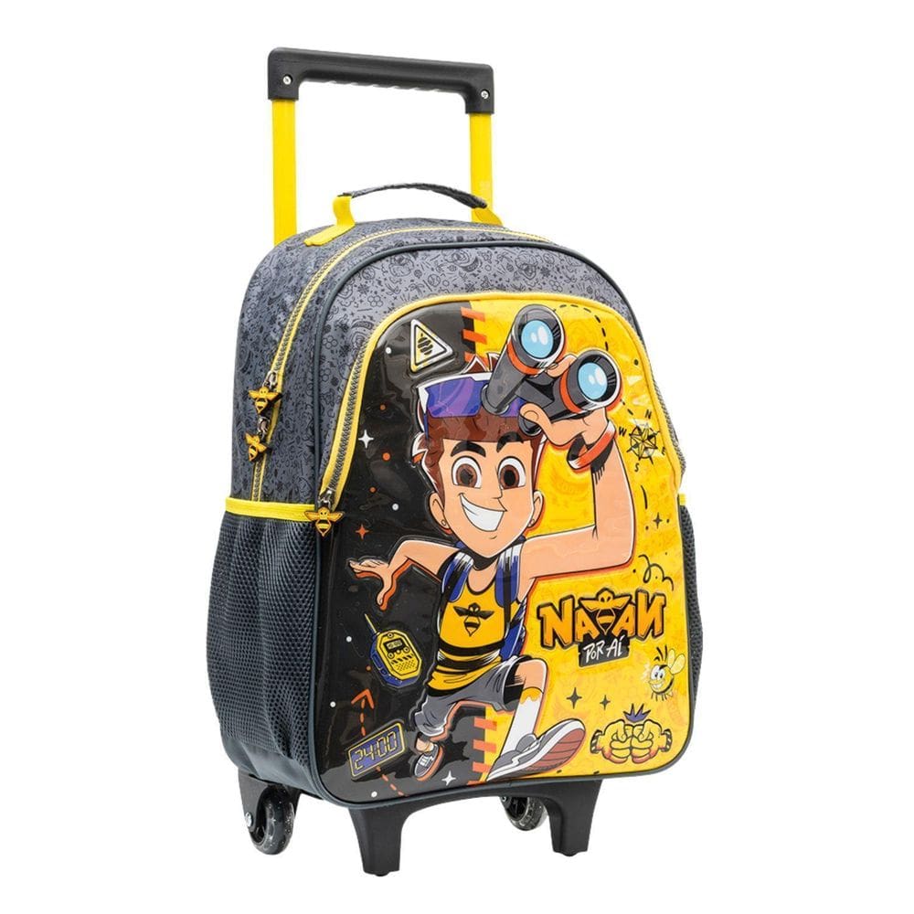 Mochila De Rodas Natan Por Ai Escolar Meninos Youtuber Kids