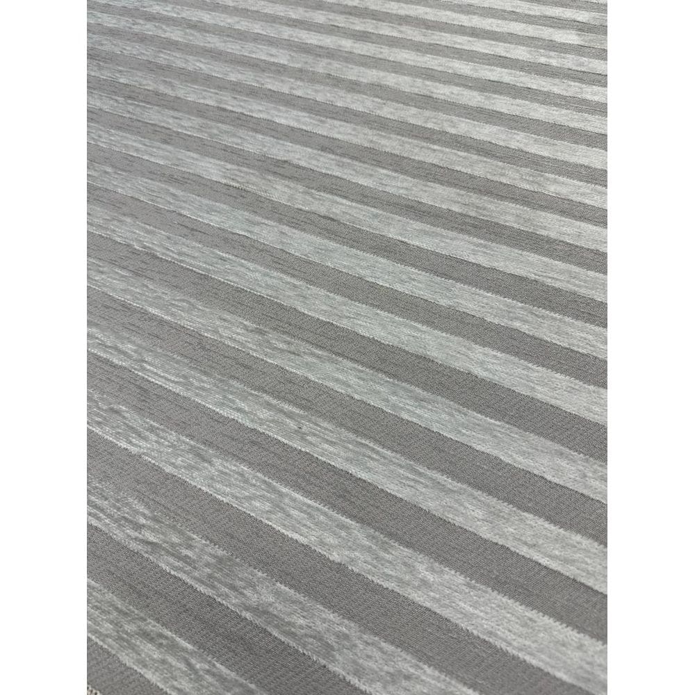 Tapete Sala Listrado 300X500 Cm Alto Relevo Cinza Prata 3X5