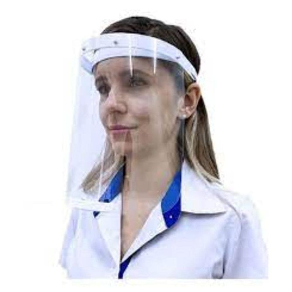 Protetor Facial Com Armacao Branco Intech