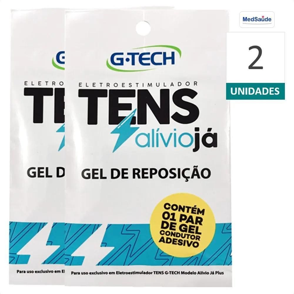 2X Gel De Reposição Tens Alívio Já Eletroestimulador G-Tech