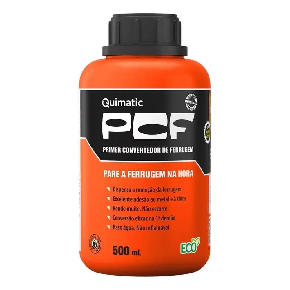 2X Pcf Fundo Convertedor De Ferrugem 500 Ml Quimatic