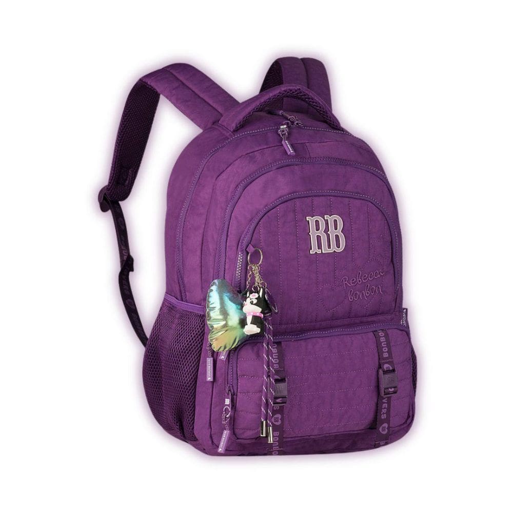 Mochila Rebecca Bonbon Costas Meninas Escolar Viagem Lilás