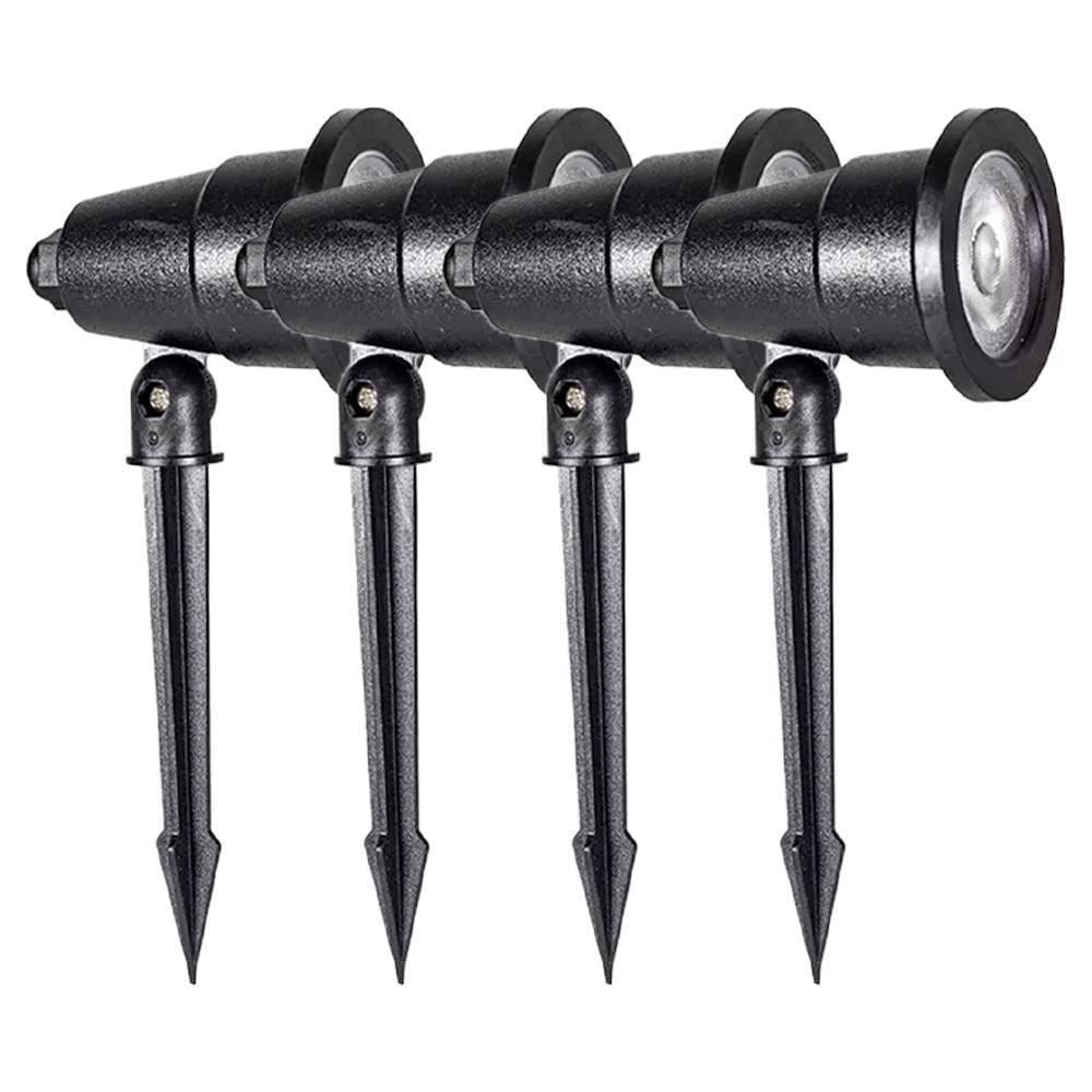 Kit 4 Luminária Espeto Jardim Cor Verde 5W 6500K - Noll Led