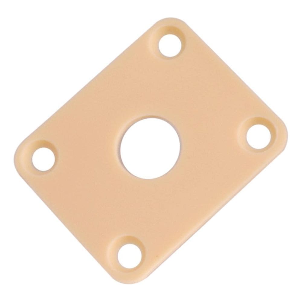 Jack Plate Ronsani Retangular Abs Creme P/ Guitarra Les Paul 546
