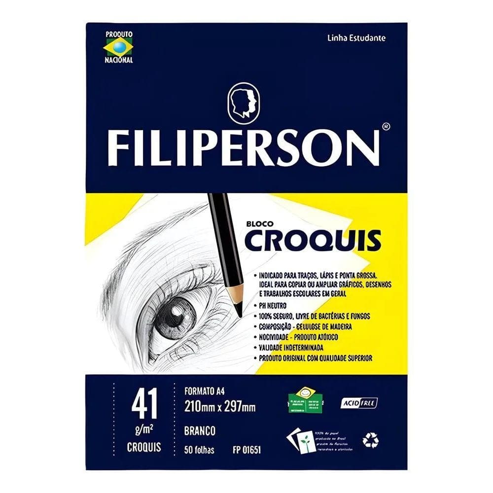 2X Bloco Papel Manteiga Filiperson A4 41Gr 50Fl