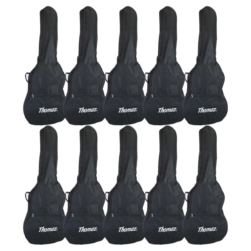 Kit 15 Capas para Violão Clássico Acústico Preta Thomaz