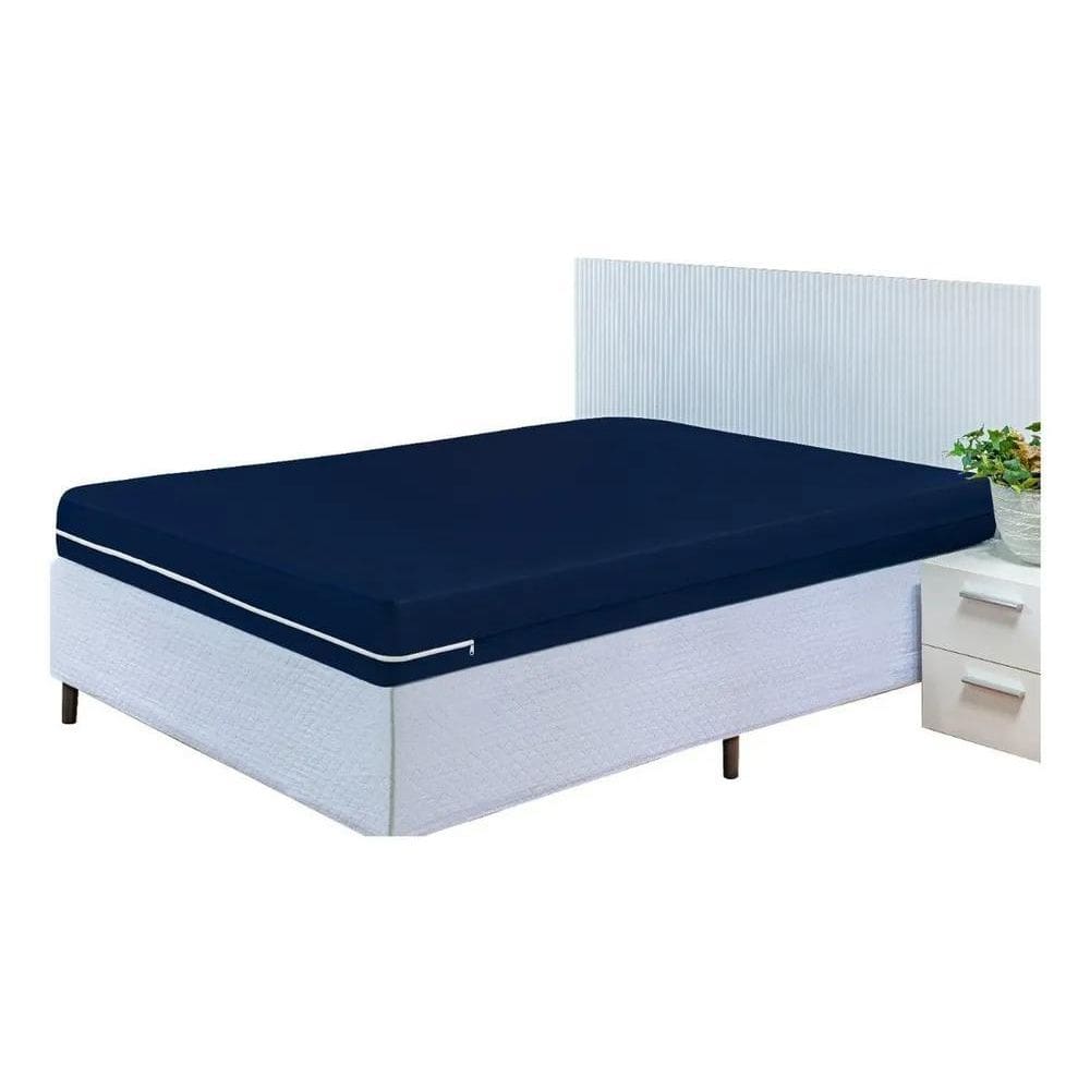 2X Capa Para Colchão Com Zíper De Malha Gel Casal King Cor A