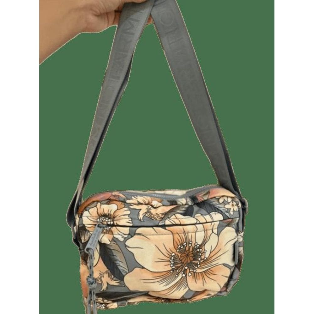 Bolsa Ziriguidum Romance Em Flor Azul - Farm