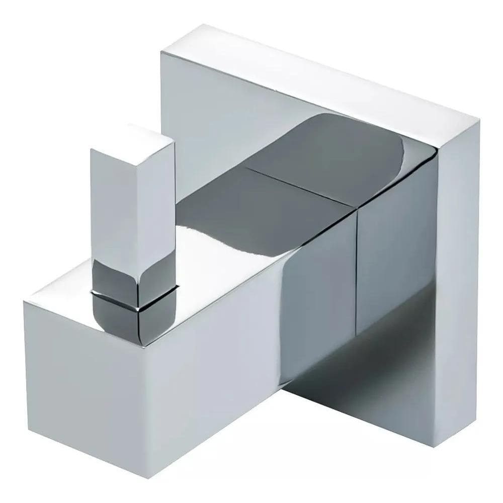 2X Cabide Simples Porta Toalhas - Berlim Gancho Parede