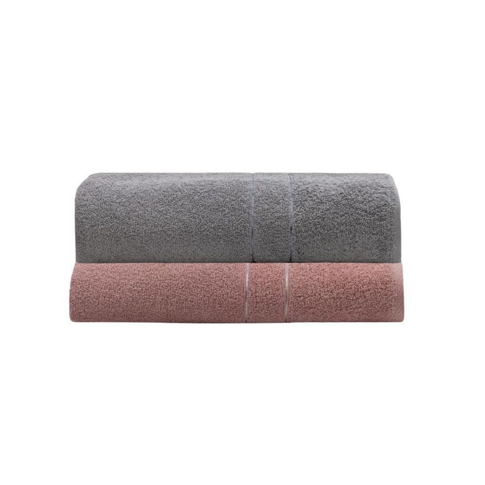 Kit 2 Toalhas De Banho Gigante Galaxy Camesa 75X150 400G/M