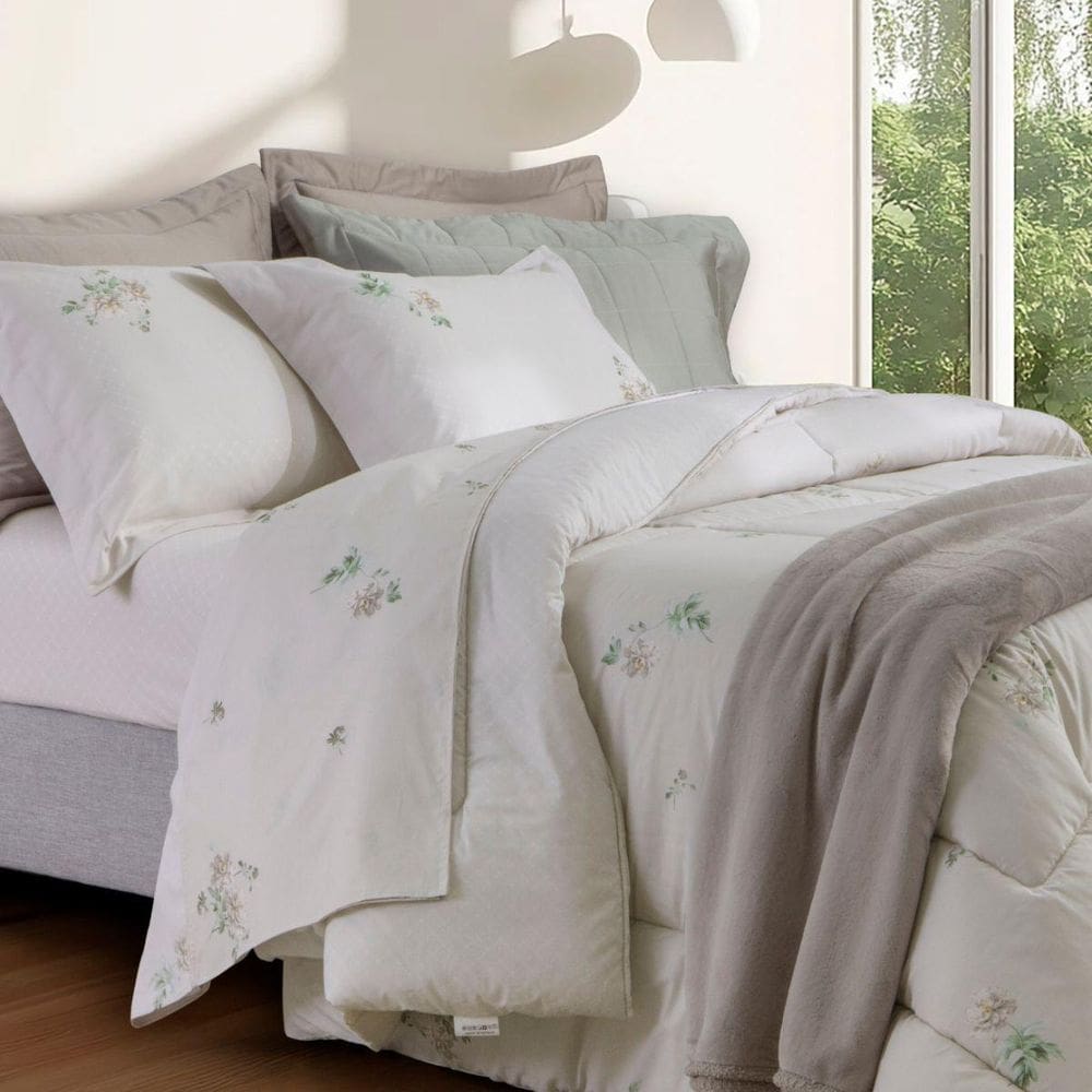 Edredom Casal Percal 200 Fios Kacyumara Vida Bela Erdene