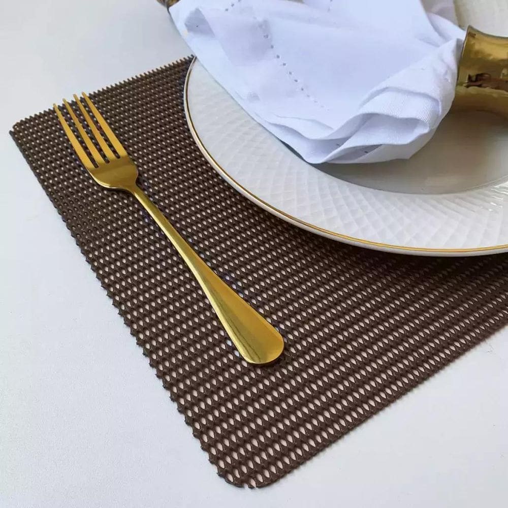 4 Jogo Americano Pvc Antiderrapante Resistente New Flex Cf