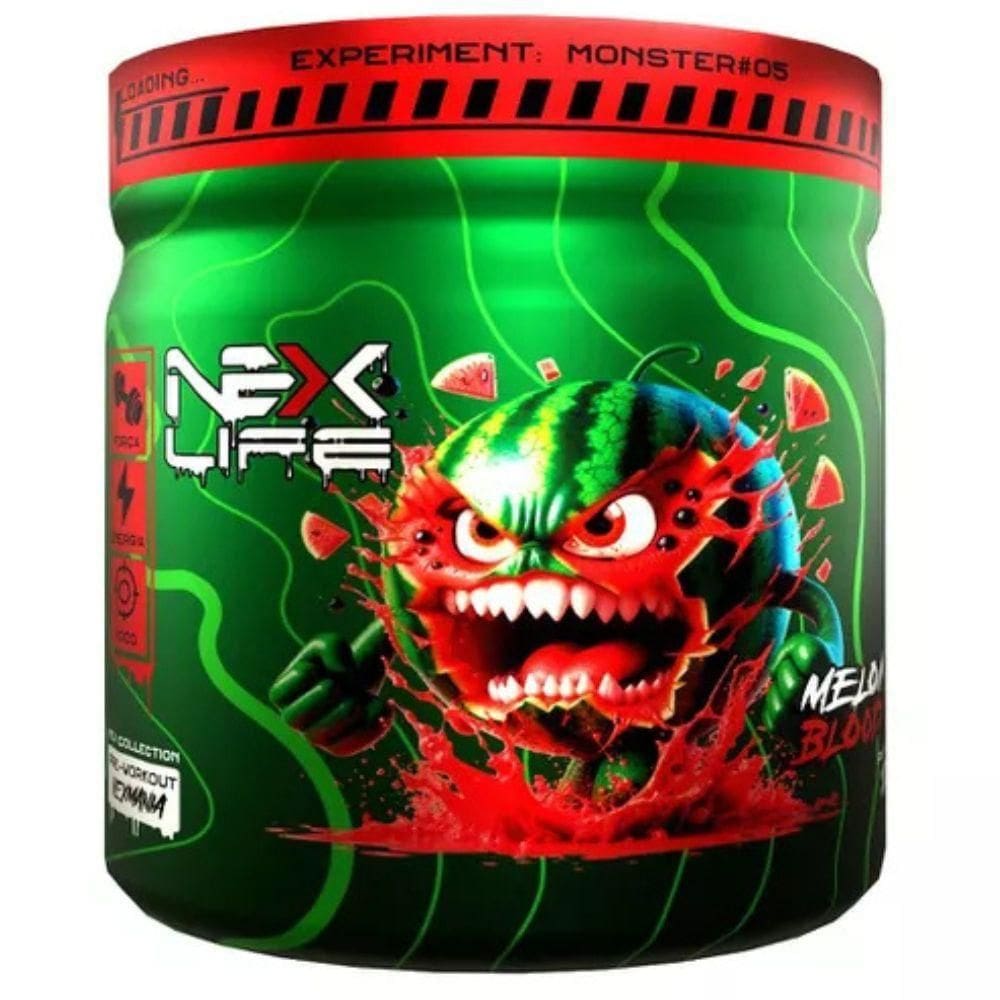 Pre Workout Beta Alanina Cafeina Melancia 300G - Nex Life