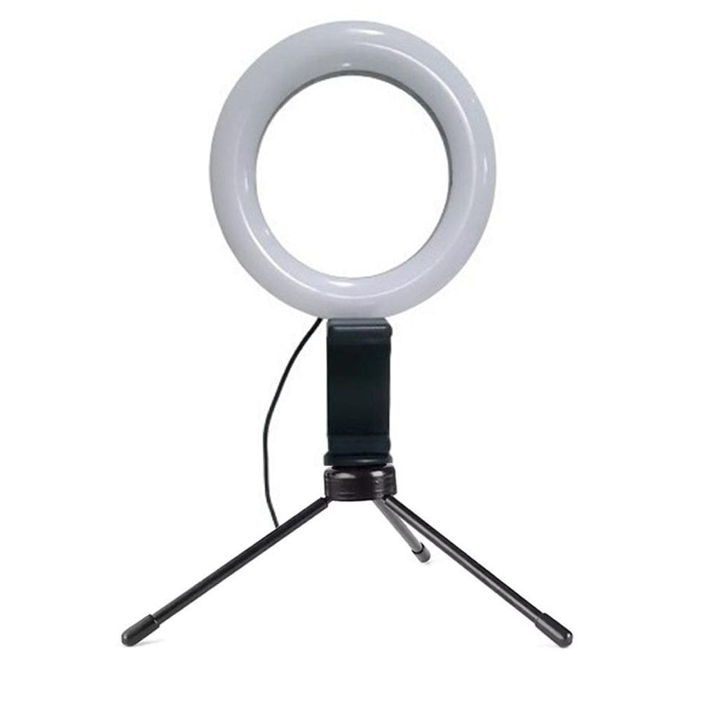 Iluminador Ring Light 16Cm Usb Led Misto 3500K 5500K + Tripé