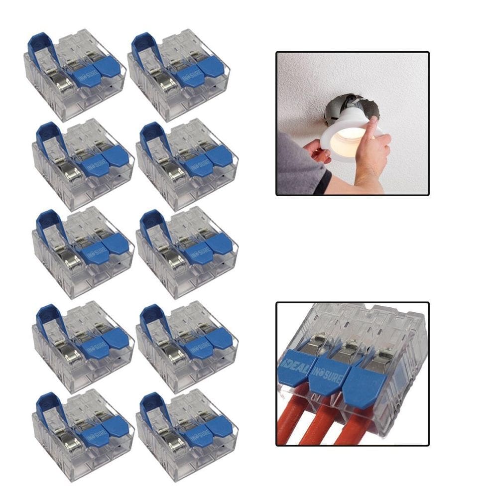 Kit 10 Conector Elétrico 3 Vias Condutor 6Mm 41A Weco/Ideal