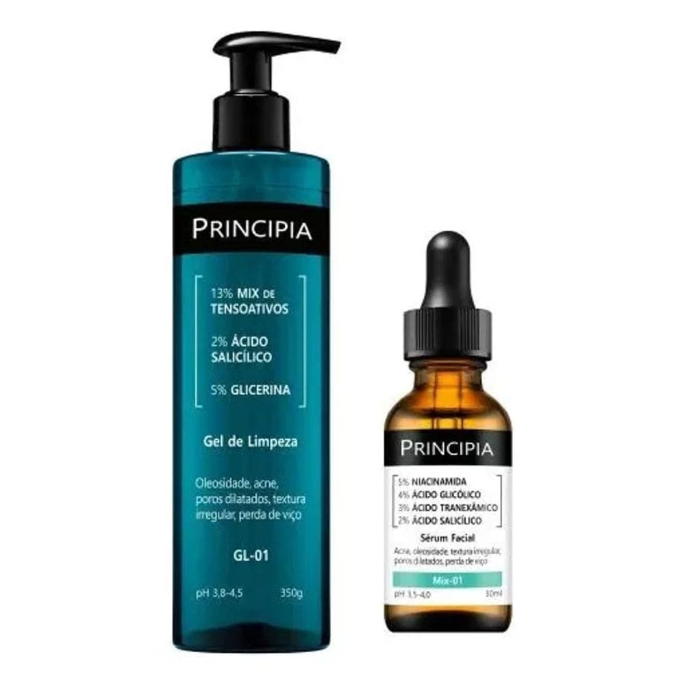 2X Kit Principia Anti-Acne Gel De Limpeza + Sérum Mix-01
