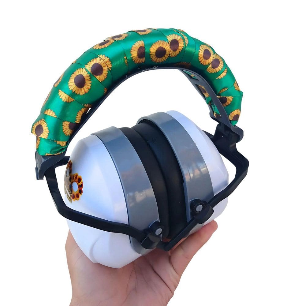 Fone Redutor De Barulho Girassol Acolchoado 26Db Com Jogo