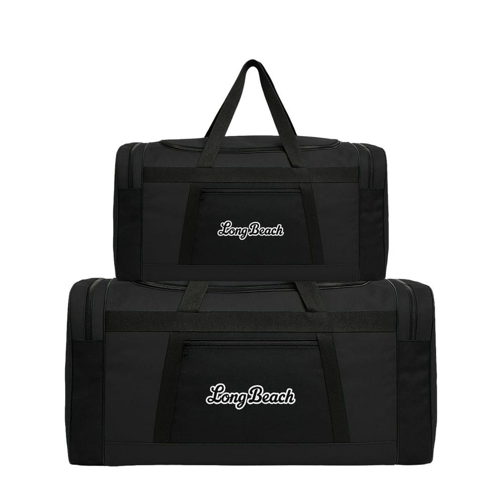 Kit 2 Bolsas Sacolas De Viagem Esportiva P E M - Preto