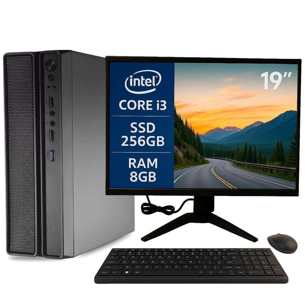 Computador Slim Completo Multipc I3 6G 8Gb Ssd 256Gb Win11