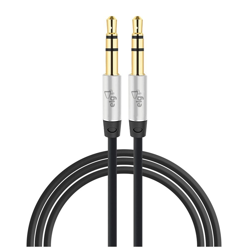 Cabo Auxiliar P2 X P2 Áudio Estéreo 1m Elg P3510 Banhado Ouro
