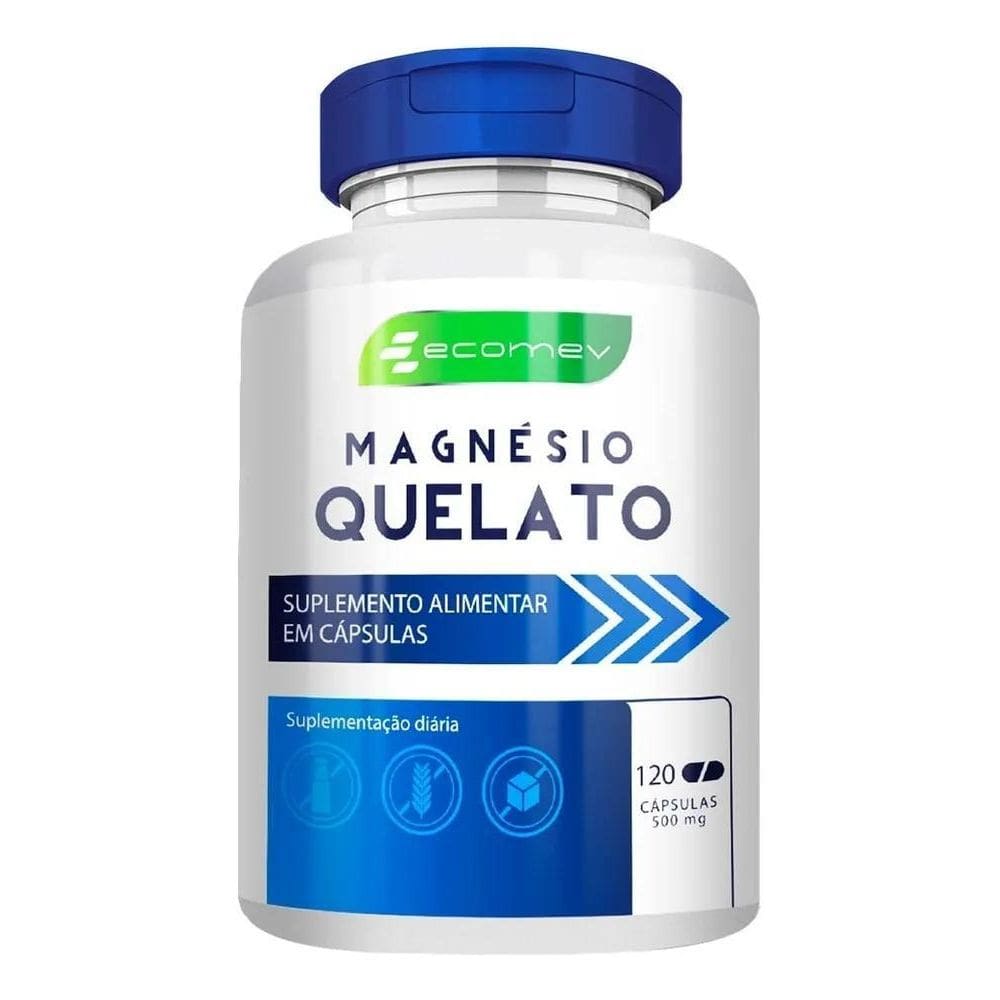 2X Magnesio Quelato 500Mg 120Cps Puro Concentrado Formula Av