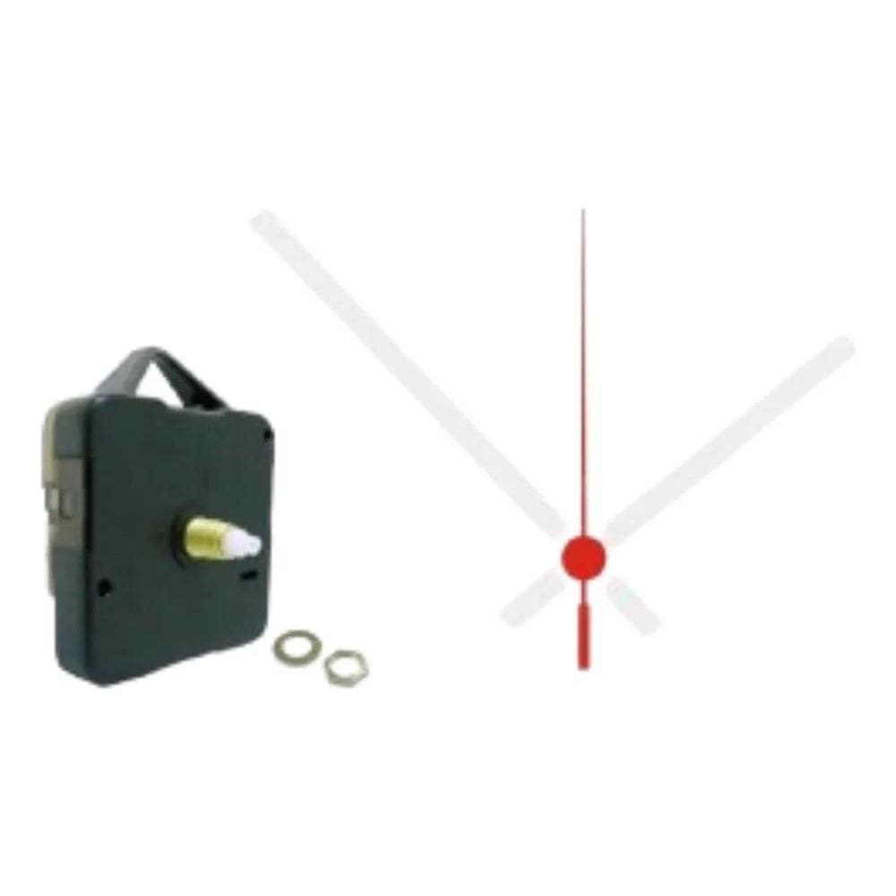 2X Máquina Relógio Parede Quartz Tic-Tac Silêncio 13Mm Ponte