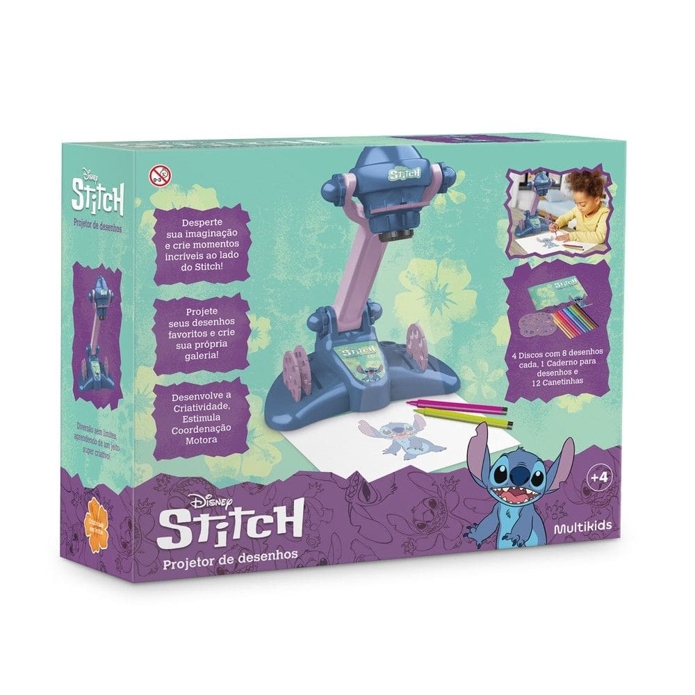 Projetor De Desenhos Stitch Multikids - BR2535