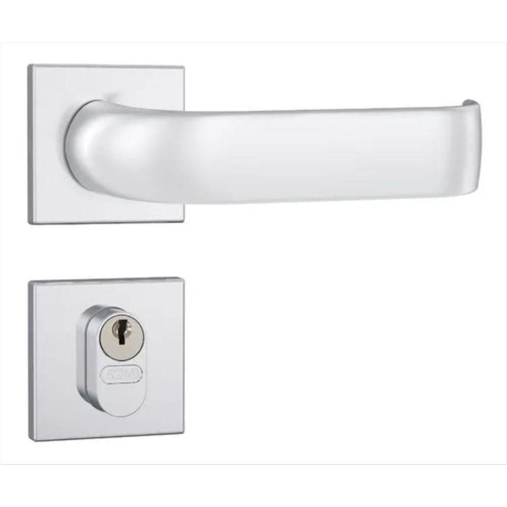 Fechadura 803/37 Roseta Quadrada Externa Inox Stam Polida