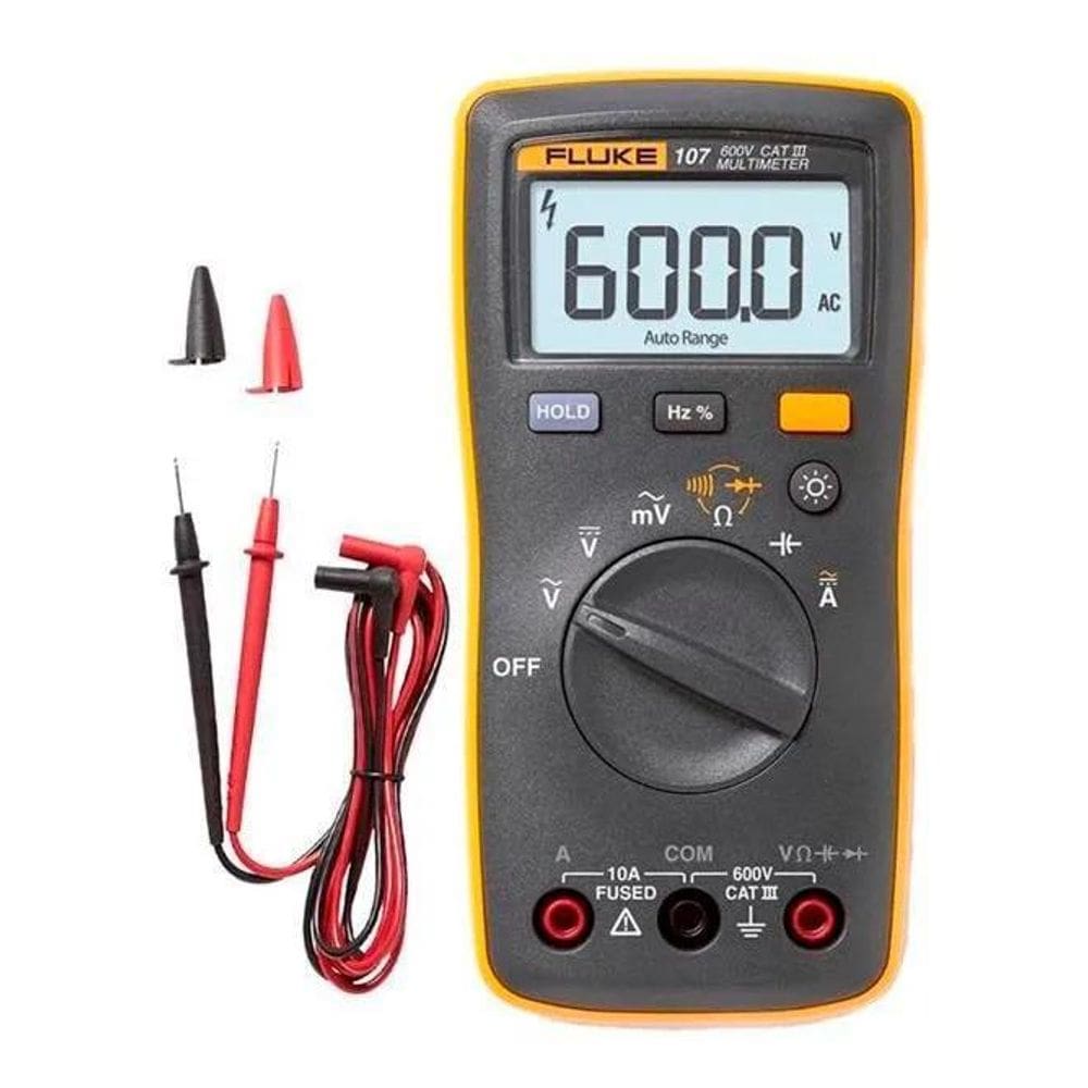 2X Multímetro Digital 3 Díg Diodo Ac/Dc Cat Iii Fluke-107