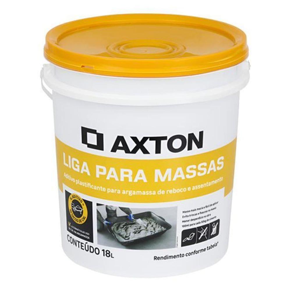 Aditivo Plastificante Axton Liga Para Massa 18 Litros