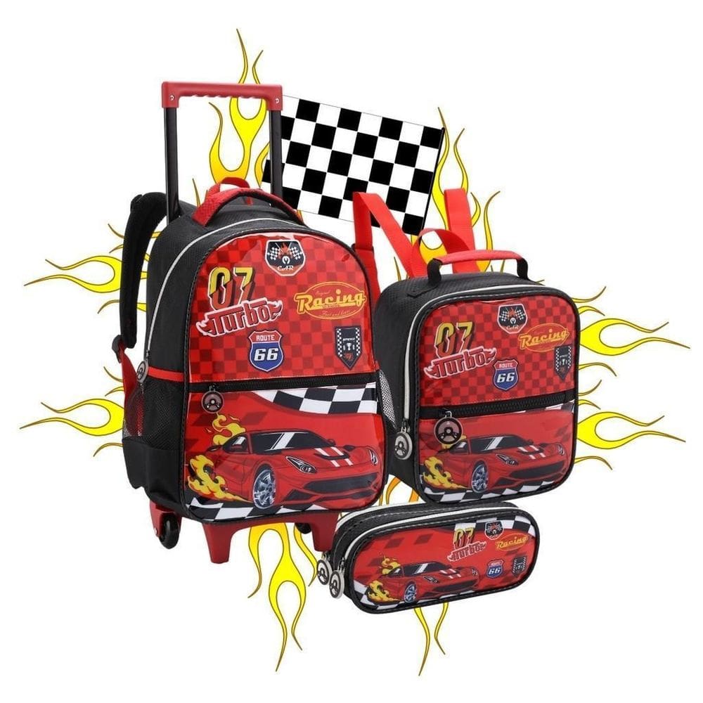 Kit Mochila De Rodinhas,Lancheira ,Estojo-Drift Off To Sleep