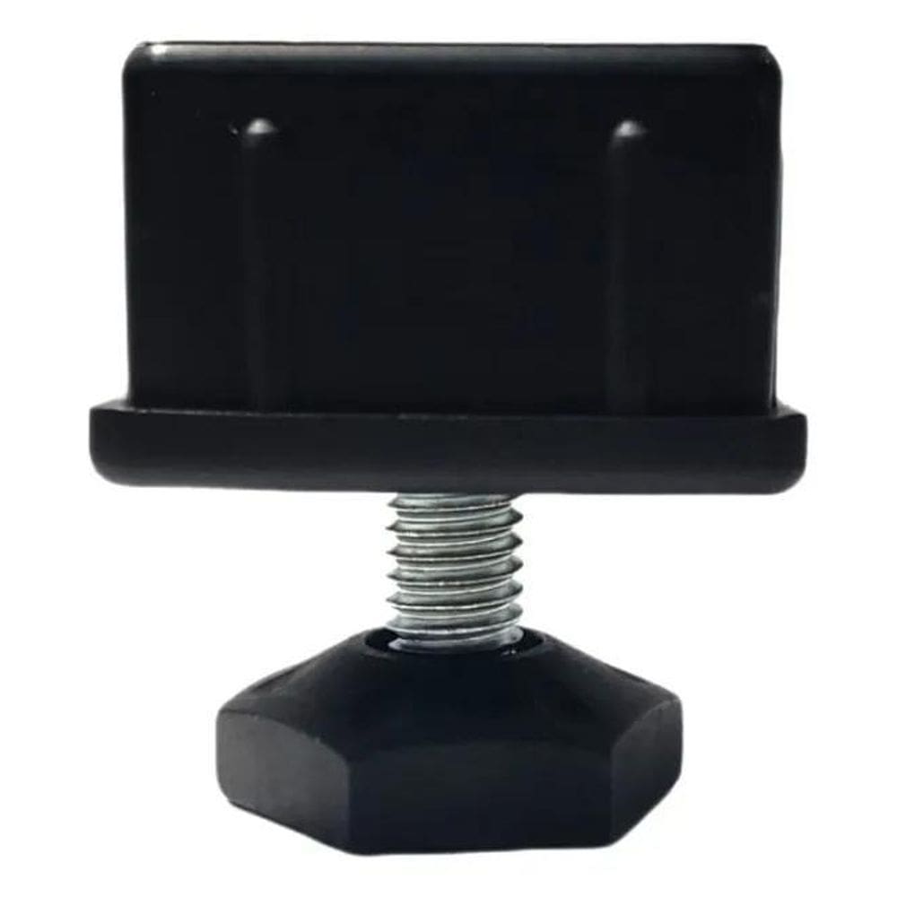 2X Pé Nivelador Bucha Ponteira Sapata Metalon 40X40 - 4 Peça