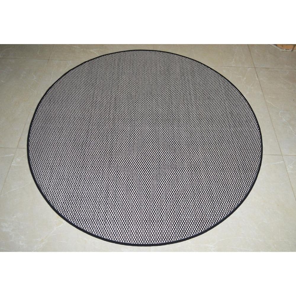 Tapete Redondo Artesanal Look Flor De Liz B 150 Cm