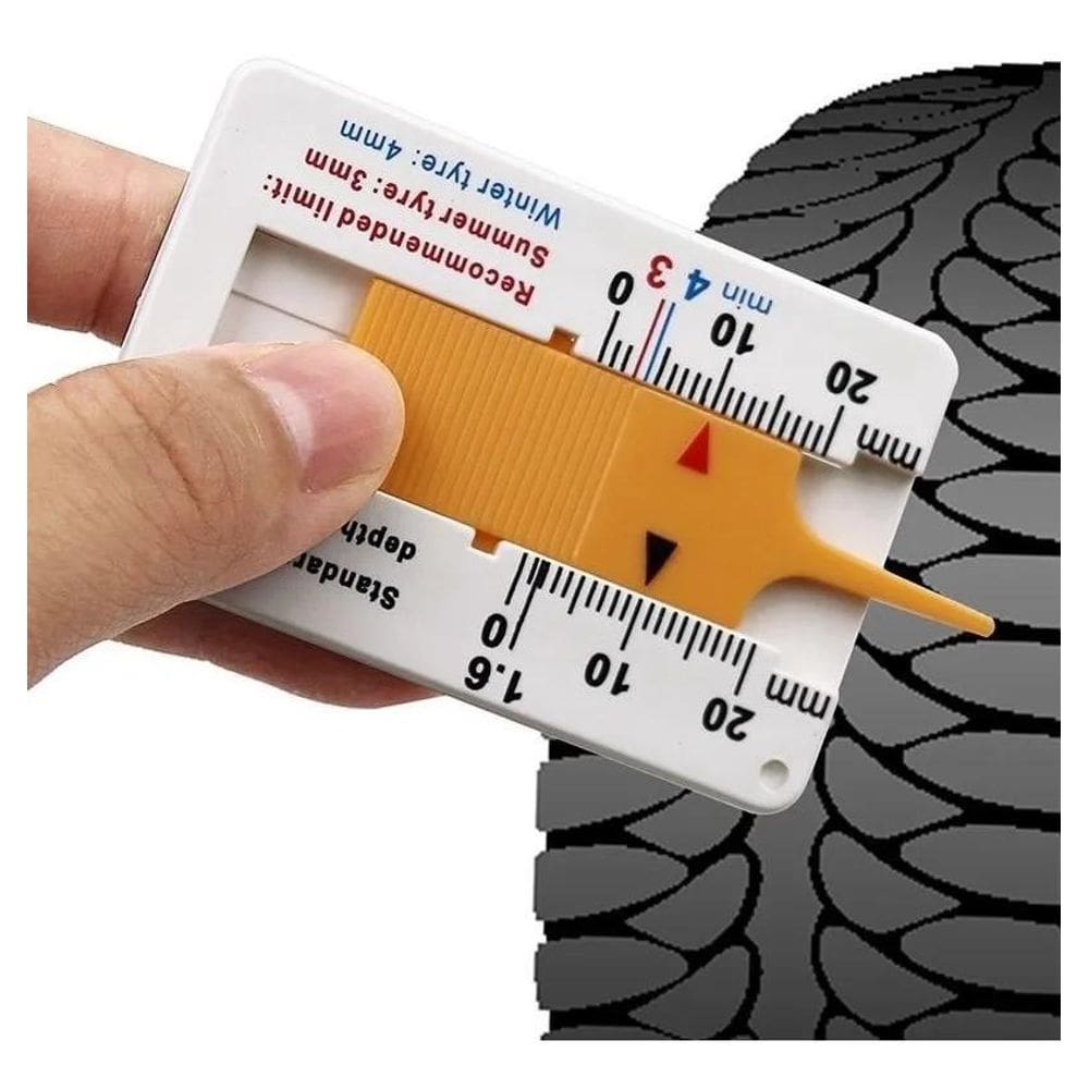 2X Medidor Profundidade Sulcos Pneu Profundimetro Paquimetro